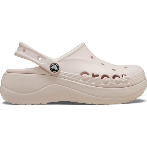 Женские сабо Crocs Women's Baya Clogs Platform Shoes, Barely Pink, W10