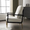 Modern Accent Chair Armchair, Single Upholstered Lounge Chair Sofa Chair for Living Room & Balcony -ModernLuxe - 2 of 4
