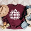 Simply Sage Market Women's Buffalo Plaid Pumpkin Gildan Sweatshirt - 2 of 2