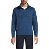 Lands' End Men's Sweater Fleece Snap Neck Pullover Jacket - 2 of 3