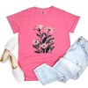 Simply Sage Market Pink Daisies Watercolor Garment Dyed Tee - 3 of 4