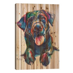 Black Lab II Wood Print by Weekday Best - iCanvas - 1 of 3