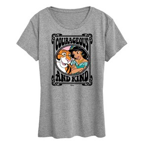 Women's - Disney Princess - Jasmine Rajah Courageous and Kind Short Sleeve Graphic T-Shirt - 1 of 4