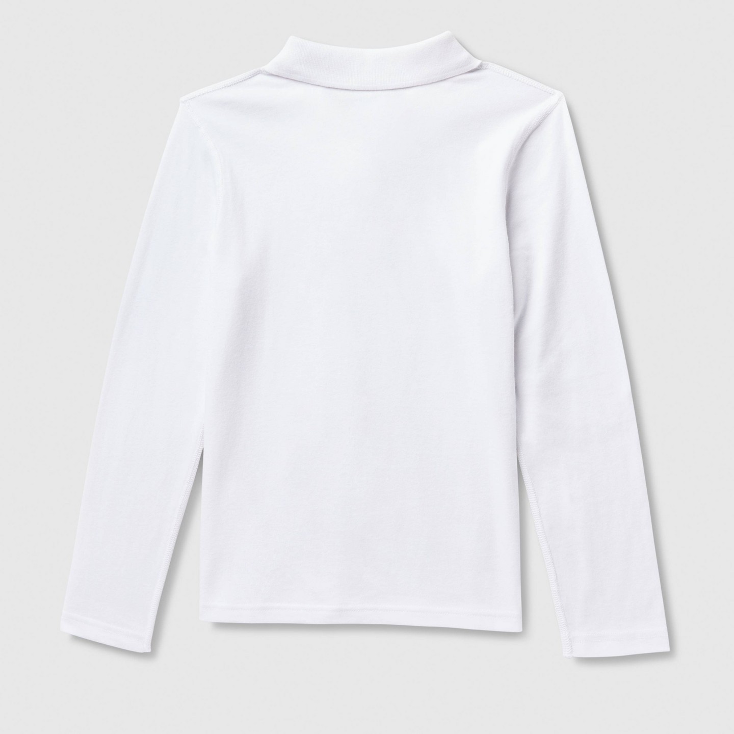 Поло Cat & Jack 2pk Adaptive Long Sleeve Uniform Polo Shirts для девочек, цвет: Белый — фото 2