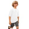 City Threads Boys Soft Organic Cotton Jersey Short Sleeve Henley Tee - USA-Made - 2 of 4