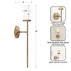 Kate and Laurel Blaise Metal Wall Sconce - 2 of 4
