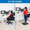 Mount-It! Dual Motor Electric White Sit-Stand Desk with White Extra-Wide Tabletop - 2 of 4
