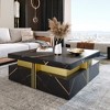 NicBex Modern Square Coffee Table with Storage,4 Drawers Coffee Table Decor,Center Table for Living Room - 2 of 4