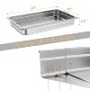CuisinSmart 6 Pack Steam Table Pan, Stainless Steel Catering Pans, Commercial Anti-Jamming Hotel Pan with Handle, 2.5/4/6 Inch Deep - 2 of 4