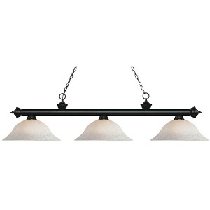 Z-Lite Riviera 3 - Light Island Pendant Light in  Matte Black - 1 of 1