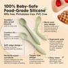 3-Pack Prep Baby Spoons, Silicone Baby Utensils for Self Feeding 6-24 Months, All Stages Baby Feeding Set, BLW Toddler Spoons - 2 of 4