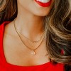 Gold Plated Paperclip Chain & White Quartz Pendant Necklace Set 2pc - ETHICGOODS - 4 of 4