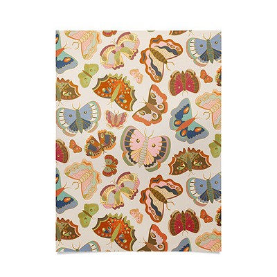 Sewzinski Magic Moths Poster - Society6