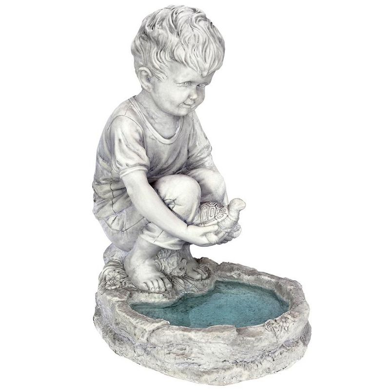 Design Toscano Tommy At The Turtle Pond Little Boy Statue - Gray, 2 of 7