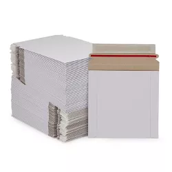 Stockroom Plus 100 Pack DVD Cardboard Mailers, CD Envelopes with String Closure (6 x 6.4 In)