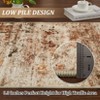 Coolmee Washable Rugs for Entryway Indoor, Non Slip Small Living Room Rugs Printed Faux Wool Throw Rug, Floor Carpet Gray - 4 of 4