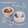 Sweet Paws Travel Hero 3-in-1 Portable Pet Food Container - Glacier - 4 of 4