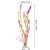 Unique Bargains Plastic Artificial Water Plants Aquarium Decorations Grass Pink 12.2" Height 5 Pcs - 4 of 4