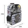 Harry Potter Hogwarts Tartan Crest 16” Kid's Backpack For School And Travel - 2 of 4