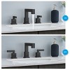 Munora Matte Black Widespread Bathroom Faucet, Waterfall Design with Pop-Up Drain and Water Supply Hoses - 4 of 4