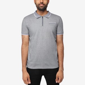 X RAY Men's Short Sleeve ribbed cuffs Polo Shirt - 1 of 4