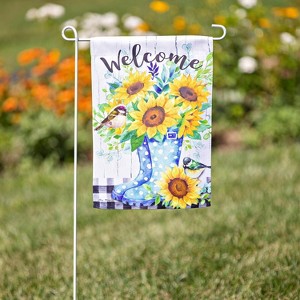 Garden Sunflowers Garden Suede Flag - 1 of 2