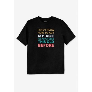 KingSize Men's Big & Tall Slogan Graphic T-Shirt - 1 of 3