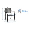 2PCS Metal Stackable Mesh Patio Dining Chairs - 2 of 4