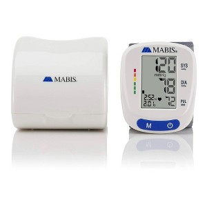 MABIS Adult Cuff Wrist Digital Blood Pressure Monitor White Device 1 Each - 1 of 4