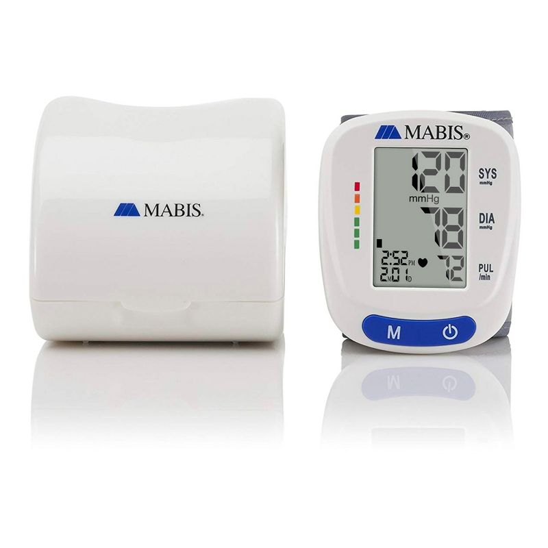 MABIS Adult Cuff Wrist Digital Blood Pressure Monitor White Device 1 Each, 2 of 6