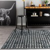 World Rug Gallery Geometric Distressed Abstract Washable Non Slip Area Rug - 2 of 4