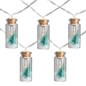 Northlight 10-Count Tree in a Bottle Christmas String Lights - LED Warm White - 3' Clear Wire - 1 of 4