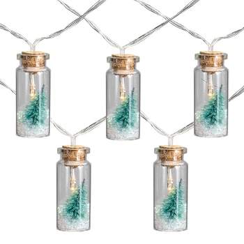 Northlight 10-Count Tree in a Bottle Christmas String Lights - LED Warm White - 3' Clear Wire
