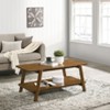 Roundhill Furniture Metz 3-Piece Coffee Table Set, Coffee Table and Two End Tables - 3 of 4