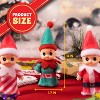 Joyfy Christmas Tiny Plush Elf Dolls – Mini Holiday Decor & Stocking Stuffers (3-Pack, 4.5”) - 2 of 4