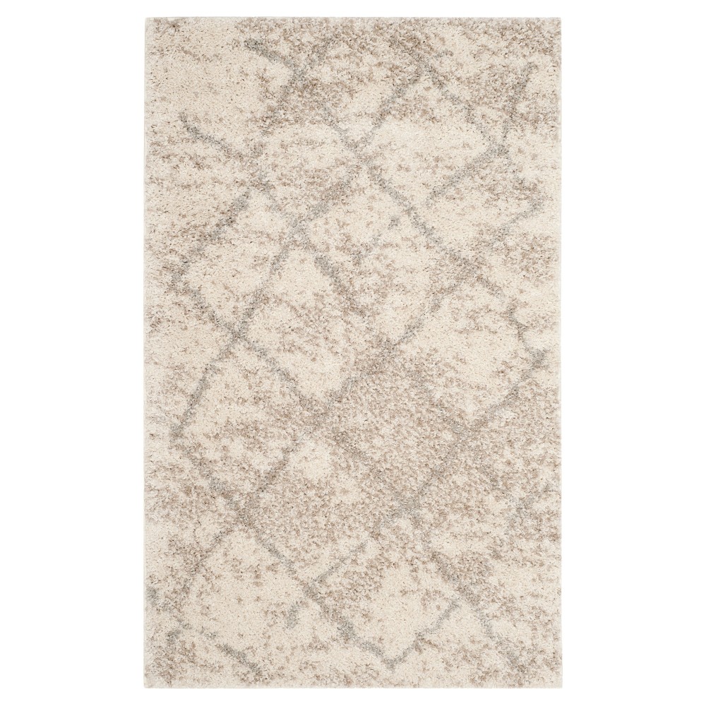 3'x5' Laguna Beach Loomed Rug Cream/Light Gray - Safavieh