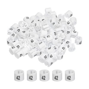 Unique Bargains Easy to Remove Reusable Easy to Recognize Hanger Markers Label - 1 of 3