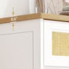 Tilt Out Trash Can Cabinet, Hidden Trash Bin Cabinet Storage Holder, Freestanding Garbage Can Cabinet for Kitchen Dining Living Room - 4 of 4