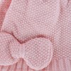 CTM Girl's One Size Fits Most Knit Winter Beanie with Pom Bow and Ear Flaps - 3 of 4
