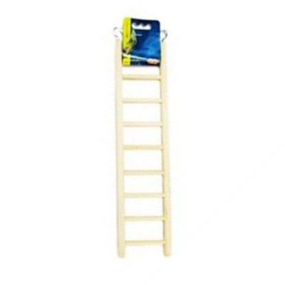 Living World Wood Ladders for Bird Cages(15" High - 9 Step Ladder)