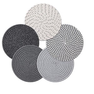 Itopfox 7 Inch Trivets for Hot Dishes, Pots and Pans, Heat Resistant Pot Holders for Kitchen, Home Essentials, Hot Pads for Countertop and Table - 1 of 4