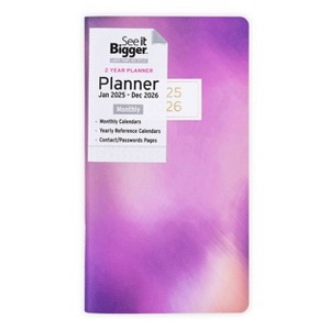 PlanAhead, See it Bigger, Jan 2025-Dec 2026 Monthly, Pocket Planner, 3.75"x6.75", Purple Ombre - 1 of 4