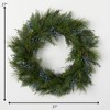 27" Artificial Juniper Wreath, Green - 4 of 4