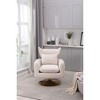 NicBex Upholstered Accent Chair with Wood Frame,Classic Linen Swivel Chair for Bedroom,Reading Room - 2 of 4
