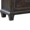 FurniFact,Solid Acacia Wood Nightstand with Metal Accents - 4 of 4