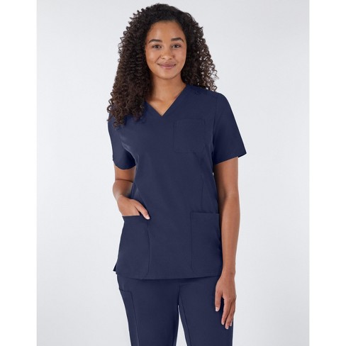 Hanes Comfort Fit Scrubs Women's Rib Back Scrub Top : Target