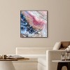 Art Remedy Doll Memories - Bold Watercolor Geode Pastel Color Abstract Wall Art Framed - 2 of 4