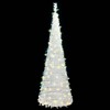 vidaXL Artificial Christmas Tree Pop-up 200 LEDs White 82.7 in. - 2 of 4