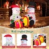 INFURNIC Party Decorations and Accessories Inflatable Snowman with Gift Boxes for Christmas Yard Display, Multicolored, 79"*43.5"*60" - 2 of 4