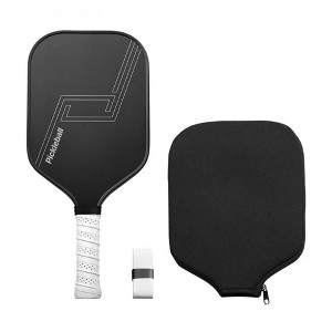 VEVOR Pickleball Paddle,T700 Carbon Fiber Surface & Honeycomb Core,Professional Paddle with Power,Control & Spin,Pro Racket for Adults,Men&Women,Black - 1 of 4